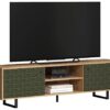 TV-Lowboard Sentra Eiche Artisan Nachbildung grün dunkel B/H/T: ca. 184x52x40 cm TV-Lowboard Sentra Eiche Artisan Nachbildung grün dunkel B/H/T: ca. 184x52x40 cm – Bild 2