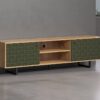 TV-Lowboard Sentra Eiche Artisan Nachbildung grün dunkel B/H/T: ca. 184x52x40 cm TV-Lowboard Sentra Eiche Artisan Nachbildung grün dunkel B/H/T: ca. 184x52x40 cm – Bild 5