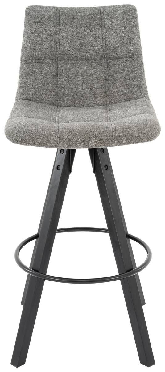 Barhocker FM grau schwarz Microfaser Holz B/H/T: ca. 45x104x54 cm Barhocker FM grau schwarz Microfaser Holz B/H/T: ca. 45x104x54 cm – Bild 2