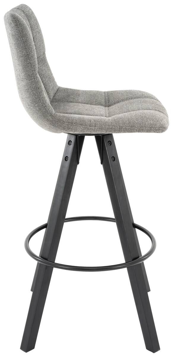 Barhocker FM grau schwarz Microfaser Holz B/H/T: ca. 45x104x54 cm Barhocker FM grau schwarz Microfaser Holz B/H/T: ca. 45x104x54 cm – Bild 4