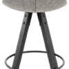 Barhocker FM grau schwarz Microfaser Holz B/H/T: ca. 45x104x54 cm Barhocker FM grau schwarz Microfaser Holz B/H/T: ca. 45x104x54 cm – Bild 5