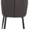 Stuhl Emm anthrazit schwarz Microfaser Metall – Bild 2