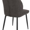 Stuhl Emm anthrazit schwarz Microfaser Metall – Bild 4