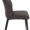 Stuhl Emm anthrazit schwarz Microfaser Metall – Bild 5
