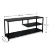 Konsole Theresa schwarz Metall B/H/T: ca. 120x50x33 cm – Bild 2