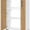 Aktenschrank 4247-559 Eiche Grand-Son Nachbildung weiß B/H/T: ca. 80x123x40 cm – Bild 3