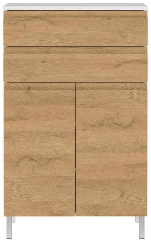 Kommode 4332-559 weiß Eiche Grand-Son Nachbildung B/H/T: ca. 60x97x34 cm – Bild 3