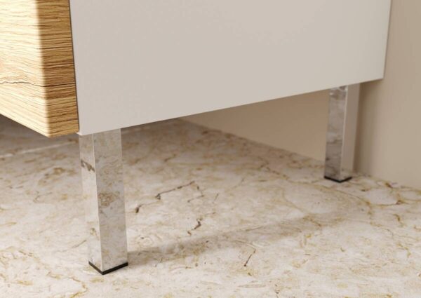 Kommode 4332-559 weiß Eiche Grand-Son Nachbildung B/H/T: ca. 60x97x34 cm – Bild 4