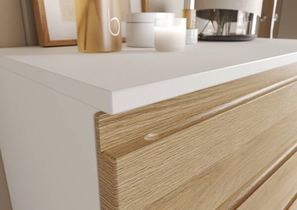 Kommode 4332-559 weiß Eiche Grand-Son Nachbildung B/H/T: ca. 60x97x34 cm – Bild 5