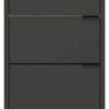 Schrank 4498-549 Graphit Eiche Navarra Nachbildung B/H/T: ca. 34x111x34 cm – Bild 2
