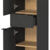 Schrank 4498-549 Graphit Eiche Navarra Nachbildung B/H/T: ca. 34x111x34 cm – Bild 4