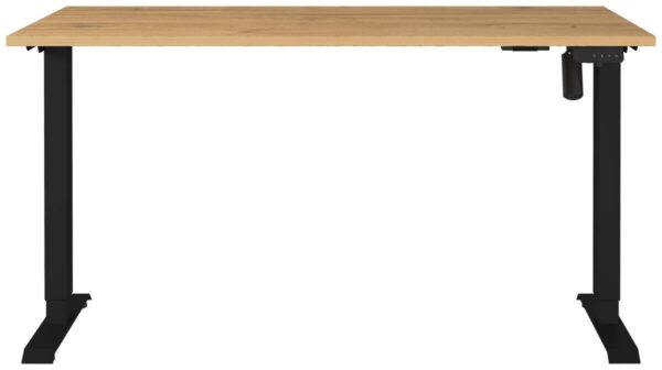 Schreibtisch 8023-582 Eiche Grand-Son Nachbildung schwarz B/H/T: ca. 140x118x80 cm – Bild 3