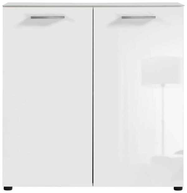 Kommode Rio weiß weiß glänzend B/H/T: ca. 80x83x35 cm – Bild 3