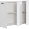 Kommode Rio weiß weiß glänzend B/H/T: ca. 120x83x35 cm – Bild 3