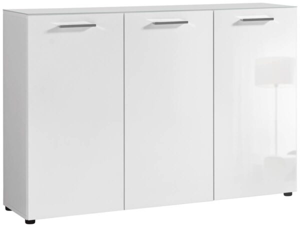 Kommode Rio weiß weiß glänzend B/H/T: ca. 120x83x35 cm – Bild 4