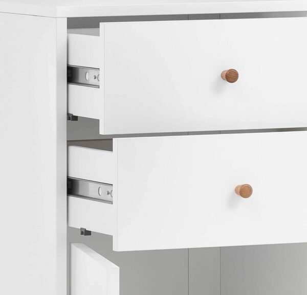Highboard Bjarne weiß matt B/H/T: ca. 40,3x113,4x33,05 cm – Bild 3