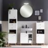 Highboard Bjarne weiß matt B/H/T: ca. 60,2x113,4x33,05 cm – Bild 4