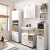 Highboard Katta weiß matt B/H/T: ca. 30,3x110,5x32,6 cm – Bild 2