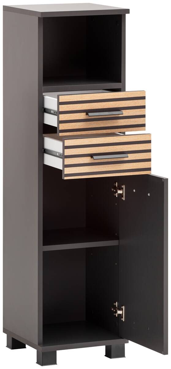 Highboard Katta anthrazit B/H/T: ca. 30,3x110,5x32,6 cm – Bild 2