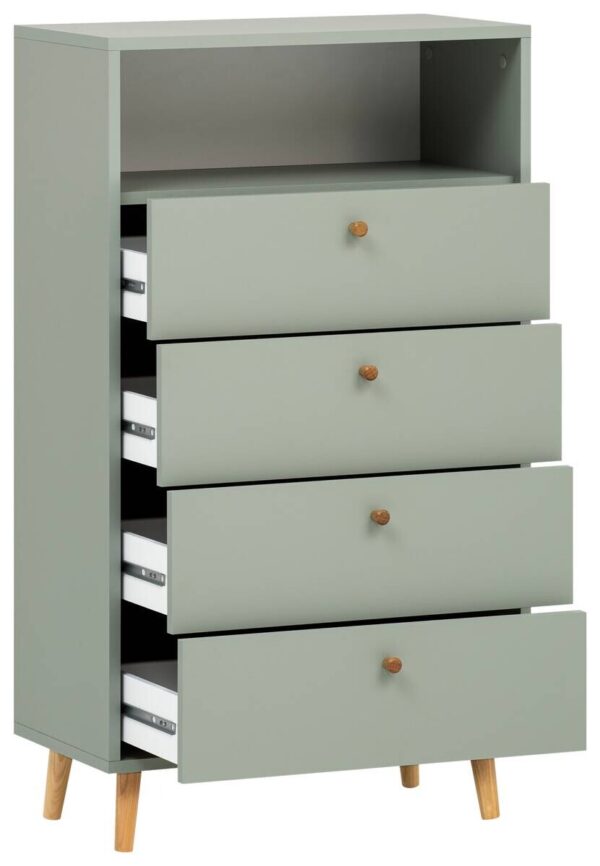 Highboard Bjarne Pistazie B/H/T: ca. 60,2x104,4x33,5 cm Highboard Bjarne Pistazie B/H/T: ca. 60,2x104,4x33,5 cm – Bild 2