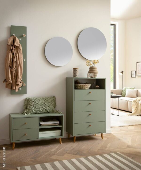 Highboard Bjarne Pistazie B/H/T: ca. 60,2x104,4x33,5 cm Highboard Bjarne Pistazie B/H/T: ca. 60,2x104,4x33,5 cm – Bild 3
