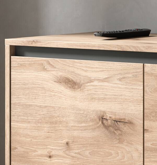 TV-Lowboard Balton Oak Eiche Viking Nachbildung B/H/T: ca. 184x67x40 cm – Bild 2