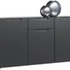 Kommode Mailand anthrazit B/H/T: ca. 146x79x40 cm – Bild 2