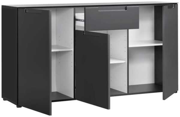 Kommode Mailand anthrazit B/H/T: ca. 146x79x40 cm – Bild 3