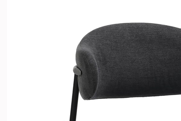 Stuhl JERSEY 2er-Set. dunkelgrau Webstoff B/H/T: ca. 58x78x54,5 cm – Bild 3
