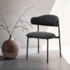 Stuhl JERSEY 2er-Set. dunkelgrau Webstoff B/H/T: ca. 58x78x54,5 cm – Bild 4