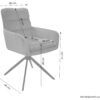 Stuhl PURA 2er-Set. B/H/T: ca. 58x88x64 cm – Bild 4