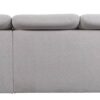Ecksofa mit Bettfunktion und Bettkasten beige Microfaser B/H/T: ca. 282x100x232 cm – Bild 4