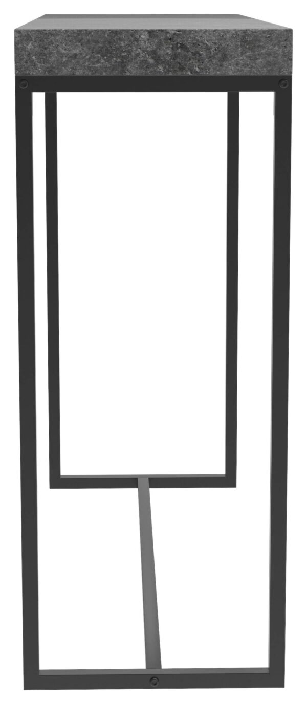 Konsole Birte dunkelgrau Beton Optik schwarz B/H/T: ca. 90x75x30 cm Konsole Birte dunkelgrau Beton Optik schwarz B/H/T: ca. 90x75x30 cm – Bild 2
