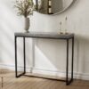 Konsole Birte dunkelgrau Beton Optik schwarz B/H/T: ca. 90x75x30 cm Konsole Birte dunkelgrau Beton Optik schwarz B/H/T: ca. 90x75x30 cm – Bild 3