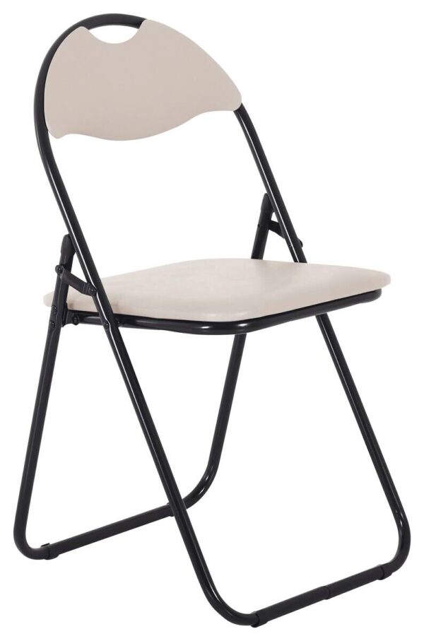 Klappstuhl Ben Cappuccino Kunstleder B/H/T: ca. 45x81x38 cm – Bild 4