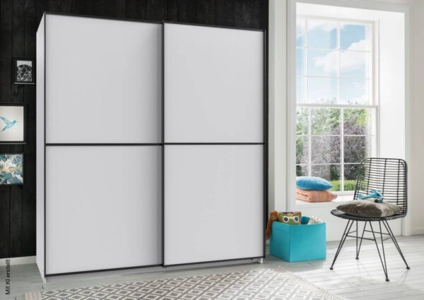 Schwebetürenschrank Ulm B/H/T: ca. 180x198x65 cm – Bild 2