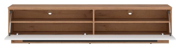 TV-Lowboard Mateo Eiche Evoke Coast Nachbildung weiß Hochglanz B/H/T: ca. 180x41x40 cm – Bild 3