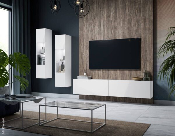 TV-Lowboard Otis weiß B/H/T: ca. 180x37x32 cm – Bild 4