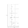 Regal Eiche Artisan Nachbildung schwarz B/H/T: ca. 80x198x35 cm – Bild 4