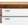 TV-Lowboard Nico Eiche Artisan Nachbildung weiß B/H/T: ca. 160x59x40 cm – Bild 2