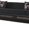 Schlafsofa Lozan schwarz Microfaser B/H/T: ca. 230x86x84 cm – Bild 2
