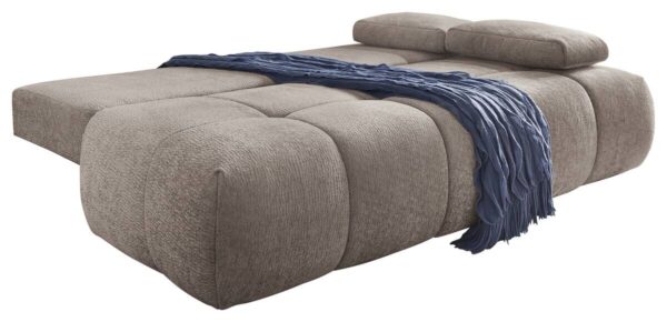 Schlafsofa Greige Polyester B/H/T: ca. 213x86x101 cm – Bild 2