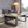 Couchtisch Zentaro Eiche Artisan Nachbildung B/H/T: ca. 110x41x67 cm – Bild 3