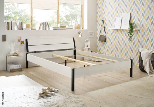 Futonbett Marseille weiß Liegefläche B/L: ca. 140x200 cm – Bild 2