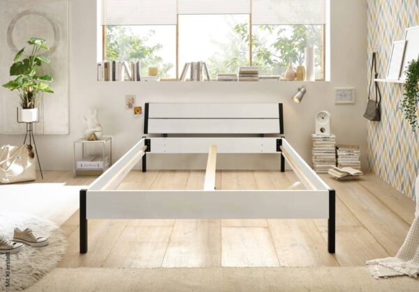 Futonbett Marseille weiß Liegefläche B/L: ca. 140x200 cm – Bild 3