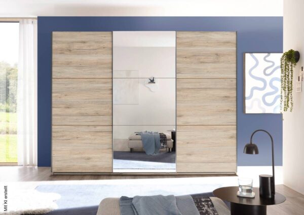 Schwebetürenschrank Bravo Eiche San-Remo Nachbildung B/H/T: ca. 270x210x60 cm – Bild 3