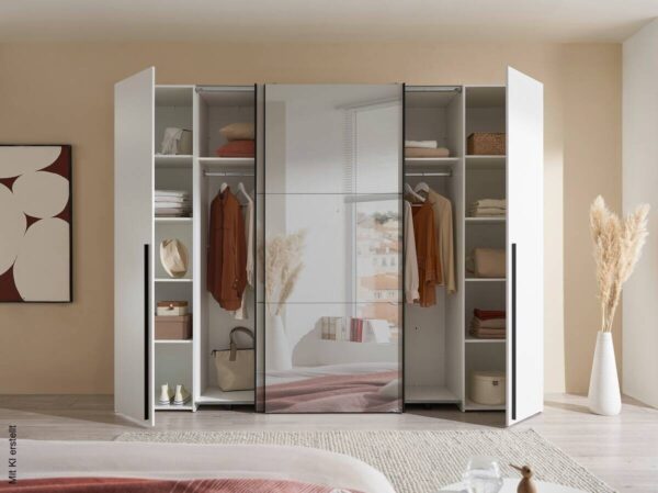 Schwebetürenschrank Maturs weiß B/H/T: ca. 267x205x57 cm – Bild 2