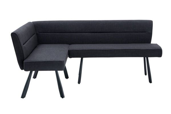 Eckbank Amilia anthrazit B/H/L: ca. 181x48x140 cm – Bild 2