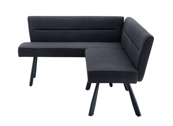 Eckbank Amilia anthrazit B/H/L: ca. 181x48x140 cm – Bild 3