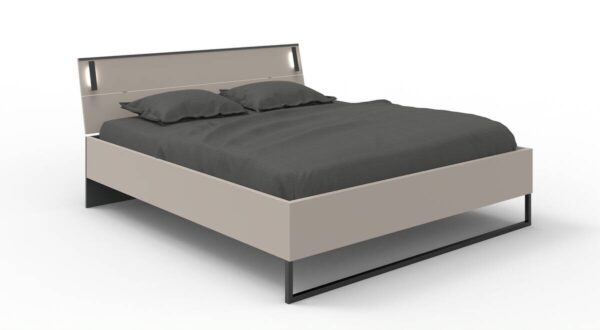 Futonbett Tilburg Graphit Sahara grau B/H/T: ca. 188x93x210 cm Liegefläche B/L: ca. 180x200 cm – Bild 2